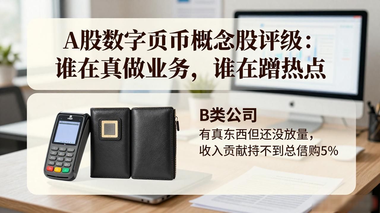 A股数字货币概念股评级：谁在真做业务，谁在蹭热点