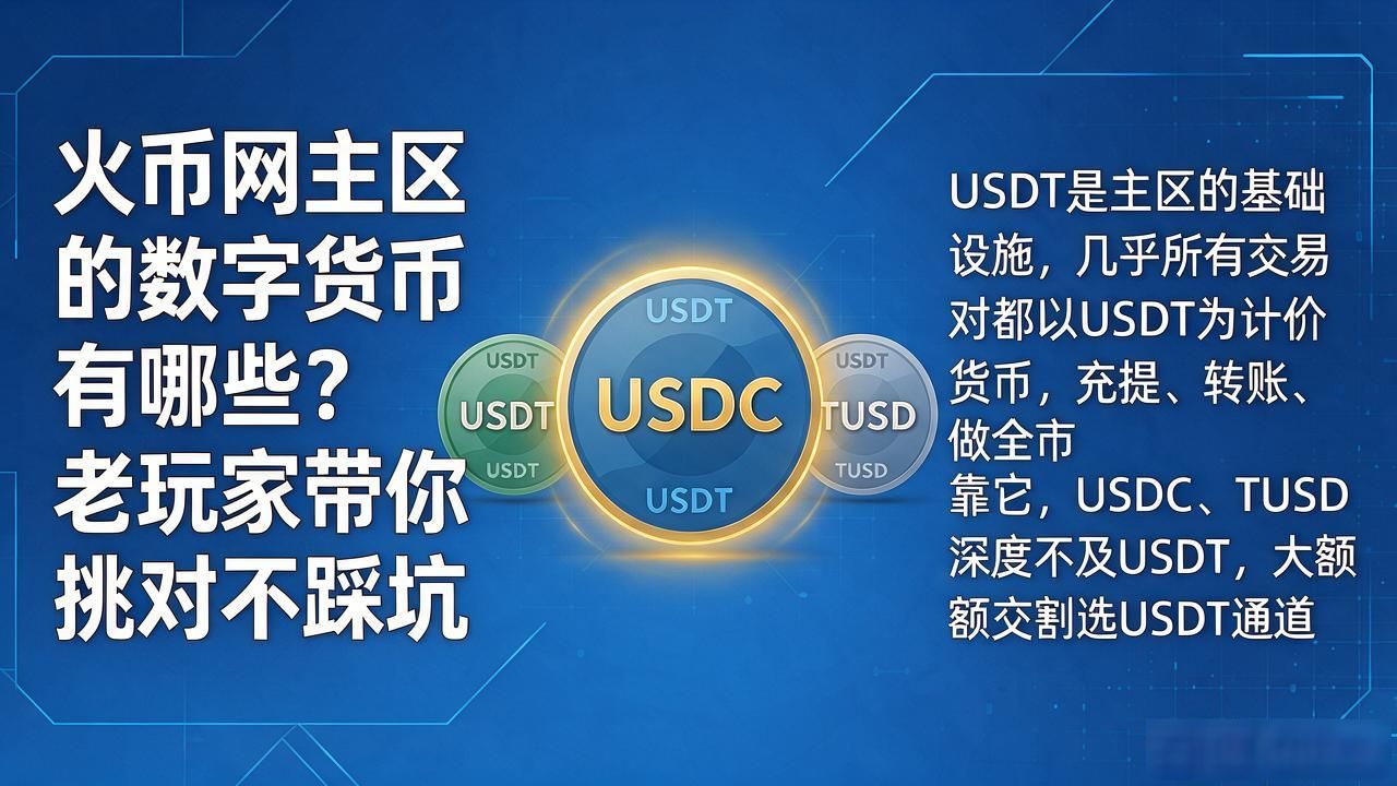 火币网主区的数字货币有哪些？老玩家带你挑对不踩坑