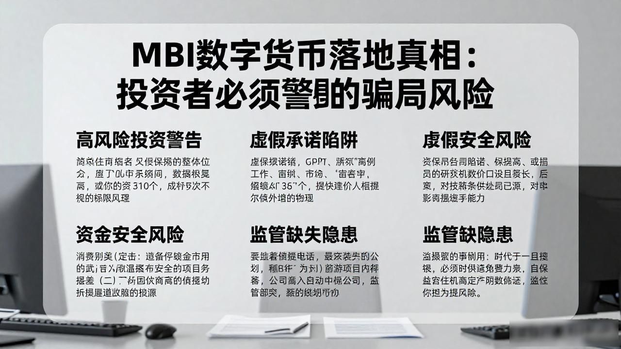MBI数字货币落地真相：投资者必须警惕的骗局风险