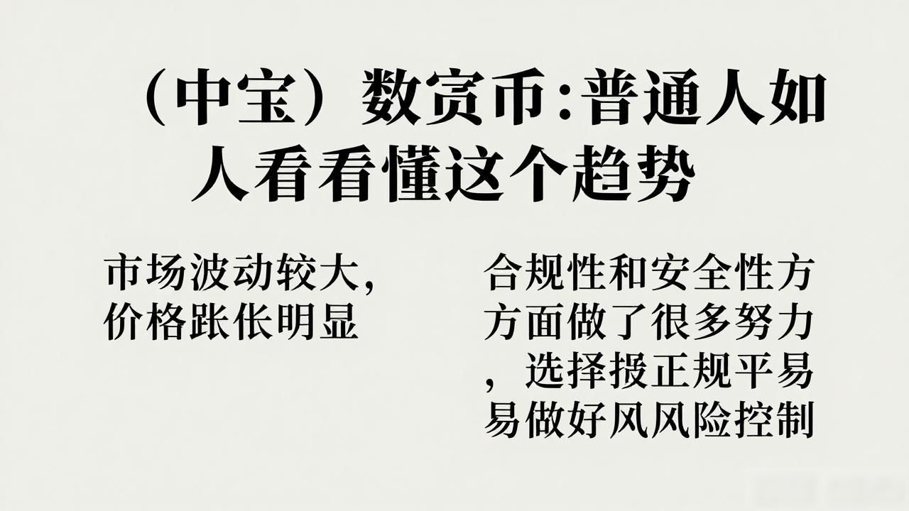 (中宝)数字货币：普通人如何看懂这个新趋势