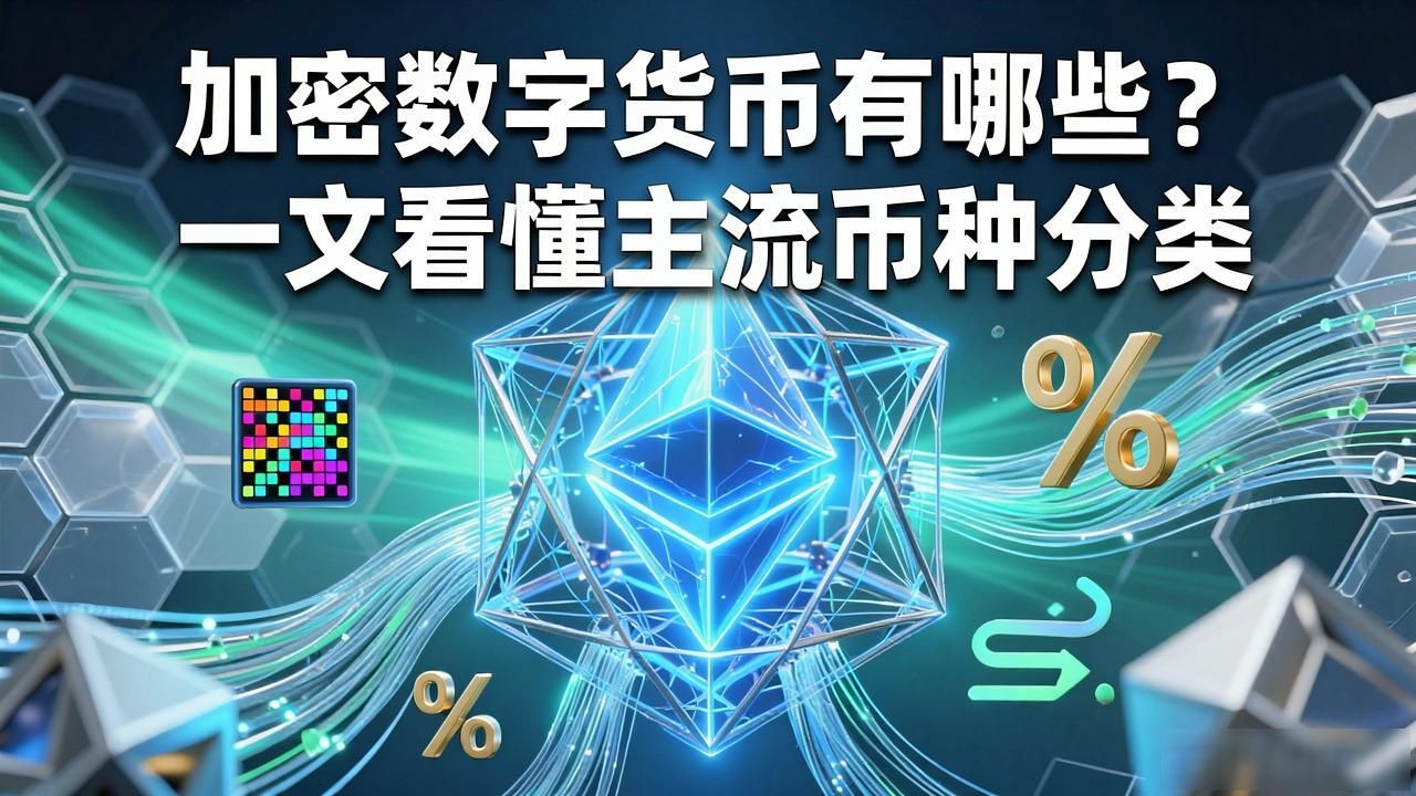 加密数字货币有哪些？一文看懂主流币种分类