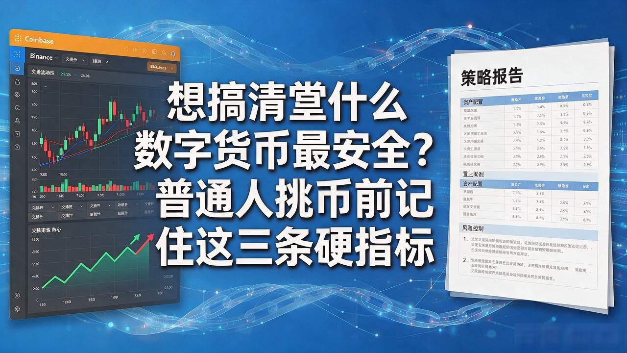 想搞清楚什么数字货币最安全？普通人挑币前记住这三条硬指标