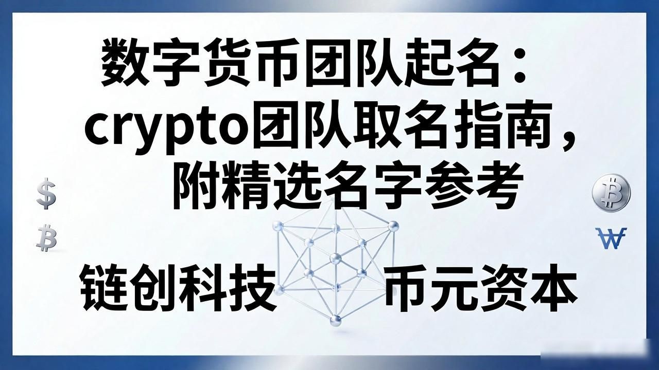 数字货币团队起名：crypto团队取名指南，附精选名字参考