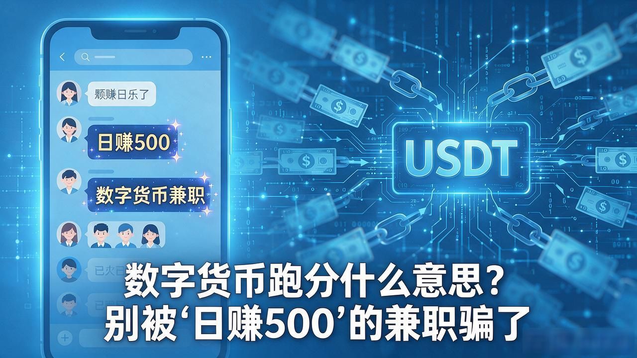 数字货币跑分什么意思？别被"日赚500"的兼职骗了