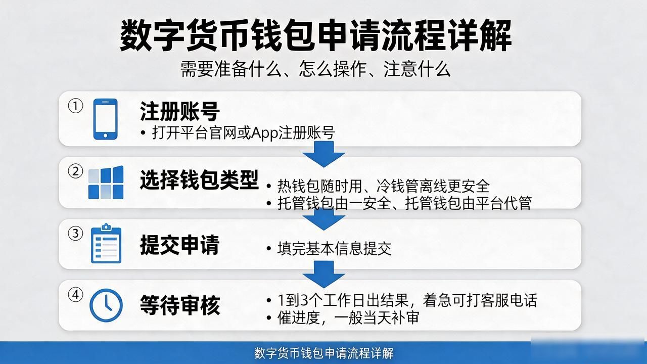 数字货币钱包申请流程详解：需要准备什么、怎么操作、注意什么
