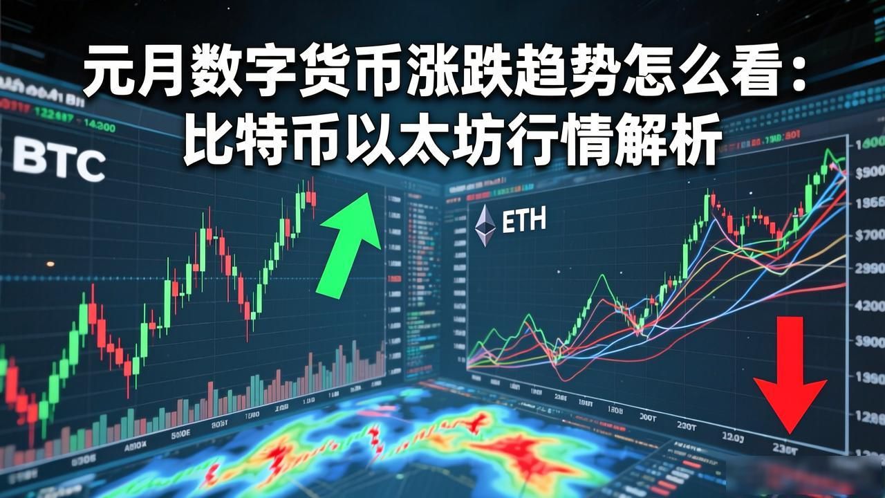 元月数字货币涨跌趋势怎么看：比特币以太坊行情解析