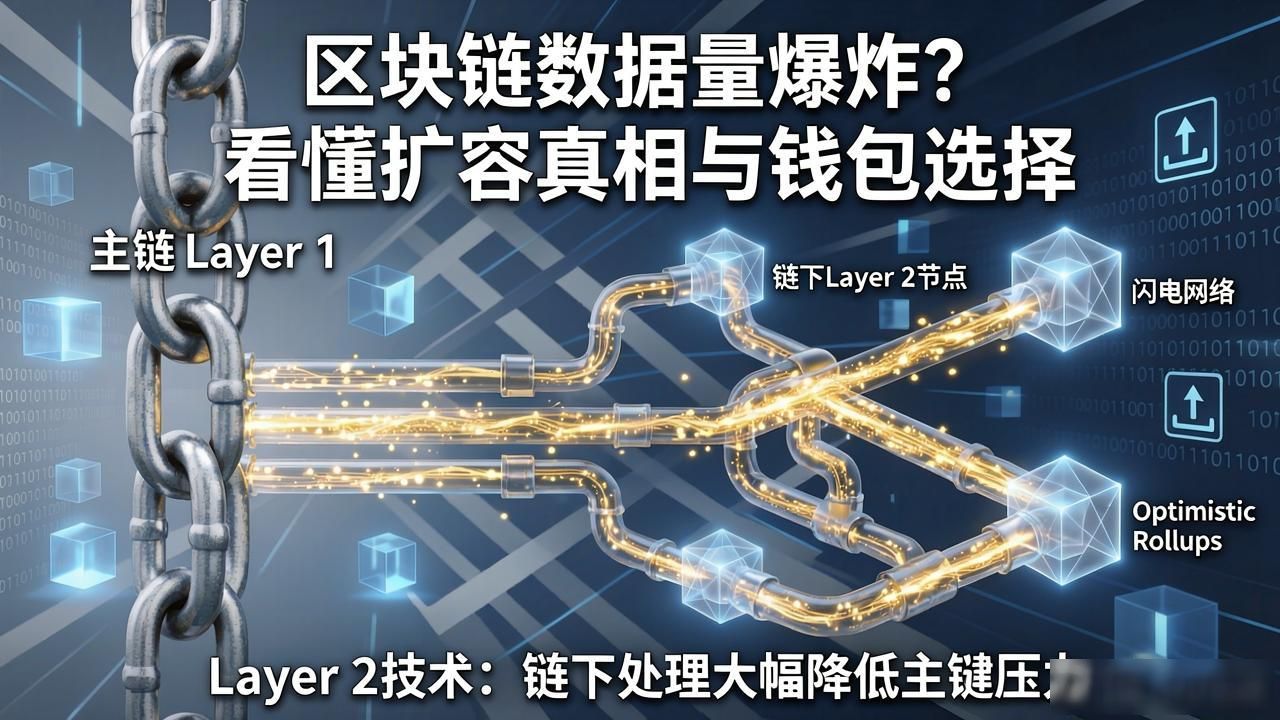 区块链数据量爆炸？看懂扩容真相与钱包选择
