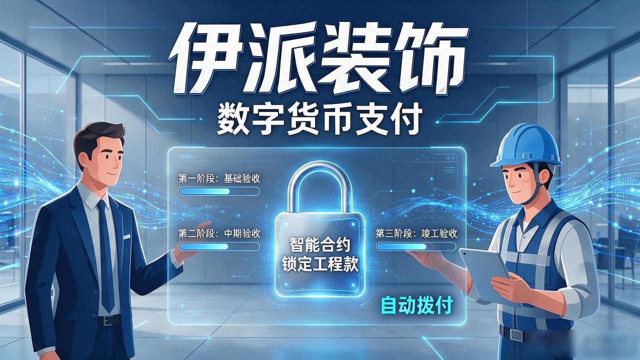 伊派装饰接入数字货币支付，装修付款新方式