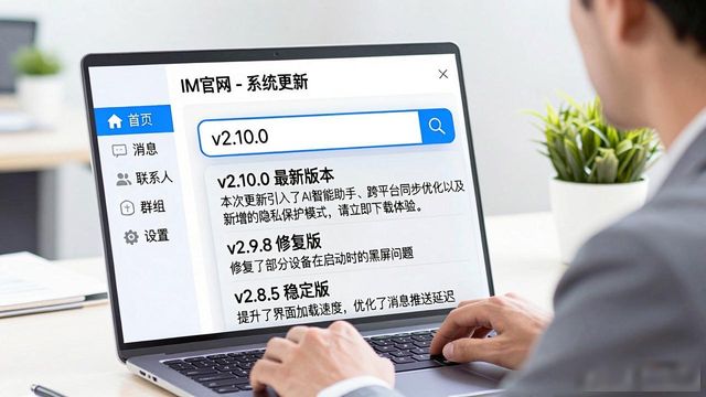 IM官网查版本更新和功能介绍，几步搞定