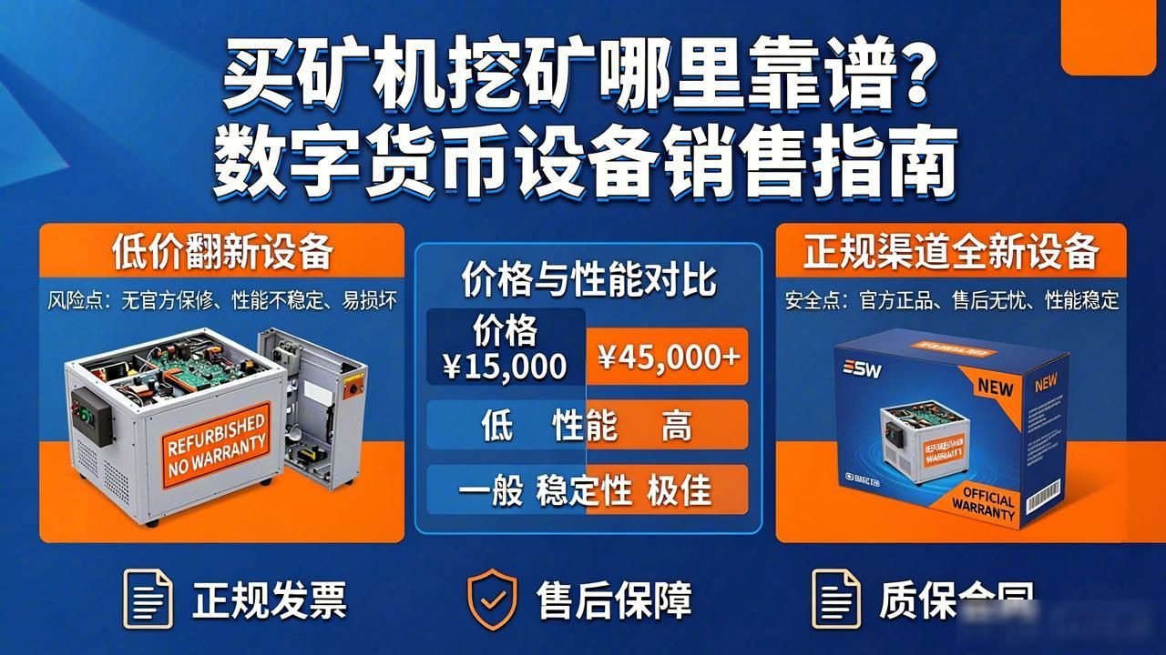 买矿机挖矿哪里靠谱？数字货币设备销售指南