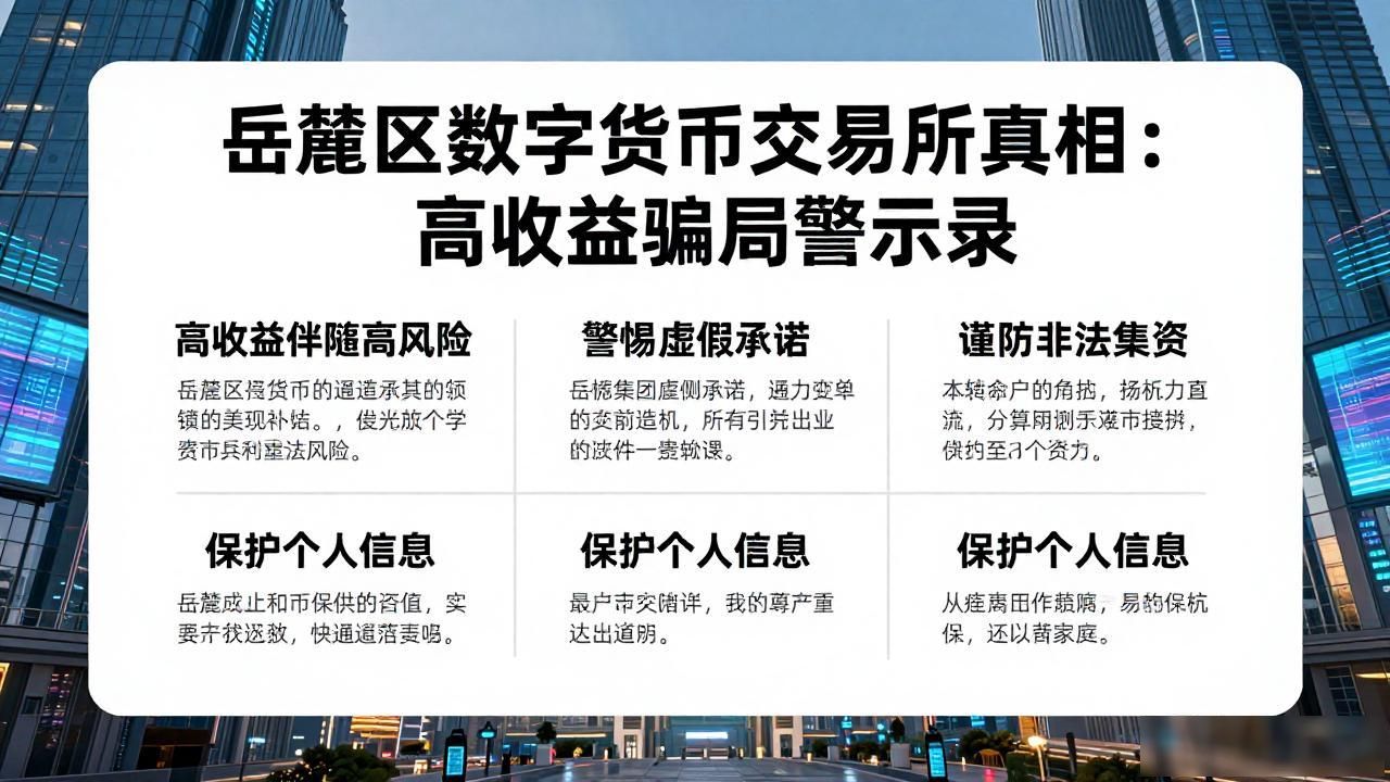 岳麓区数字货币交易所真相：高收益骗局警示录