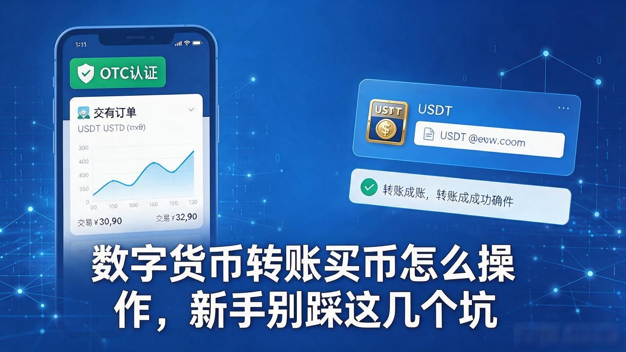 数字货币转账买币怎么操作，新手别踩这几个坑