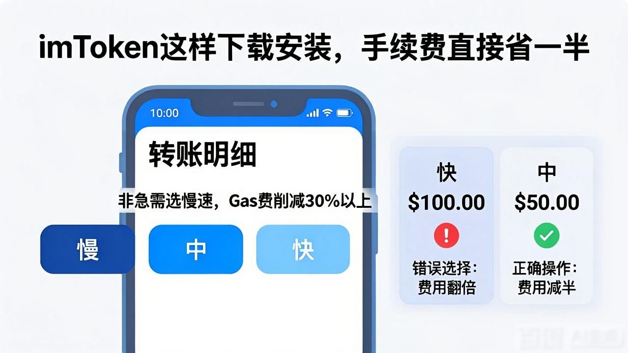 imToken这样下载安装，手续费直接省一半