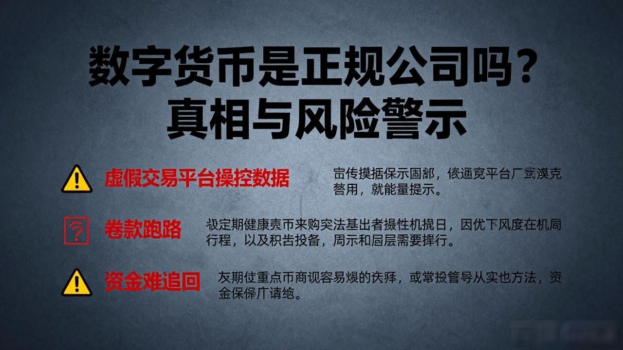 数字货币是正规公司吗？真相与风险警示