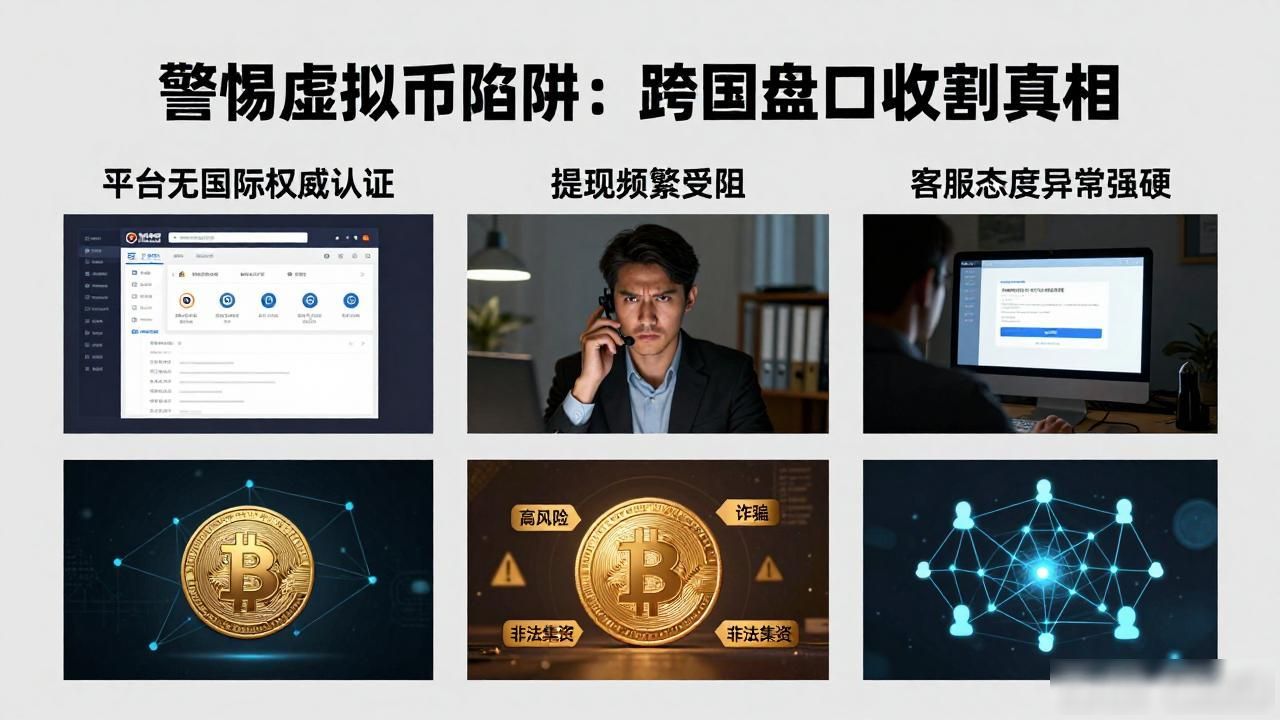 警惕虚拟币陷阱：跨国盘口收割真相