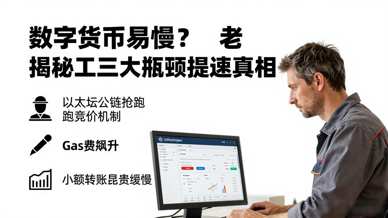 数字货币交易慢？老矿工揭秘三大瓶颈与提速真相