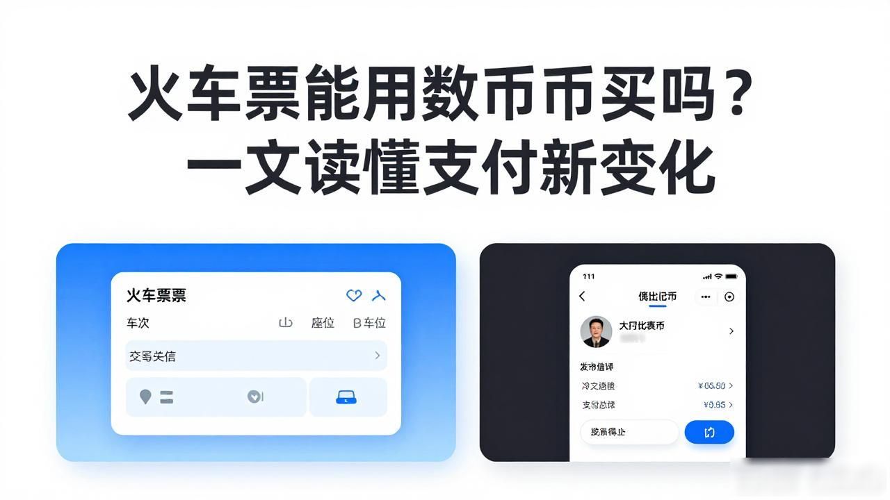 火车票能用数字货币买吗？一文读懂支付新变化
