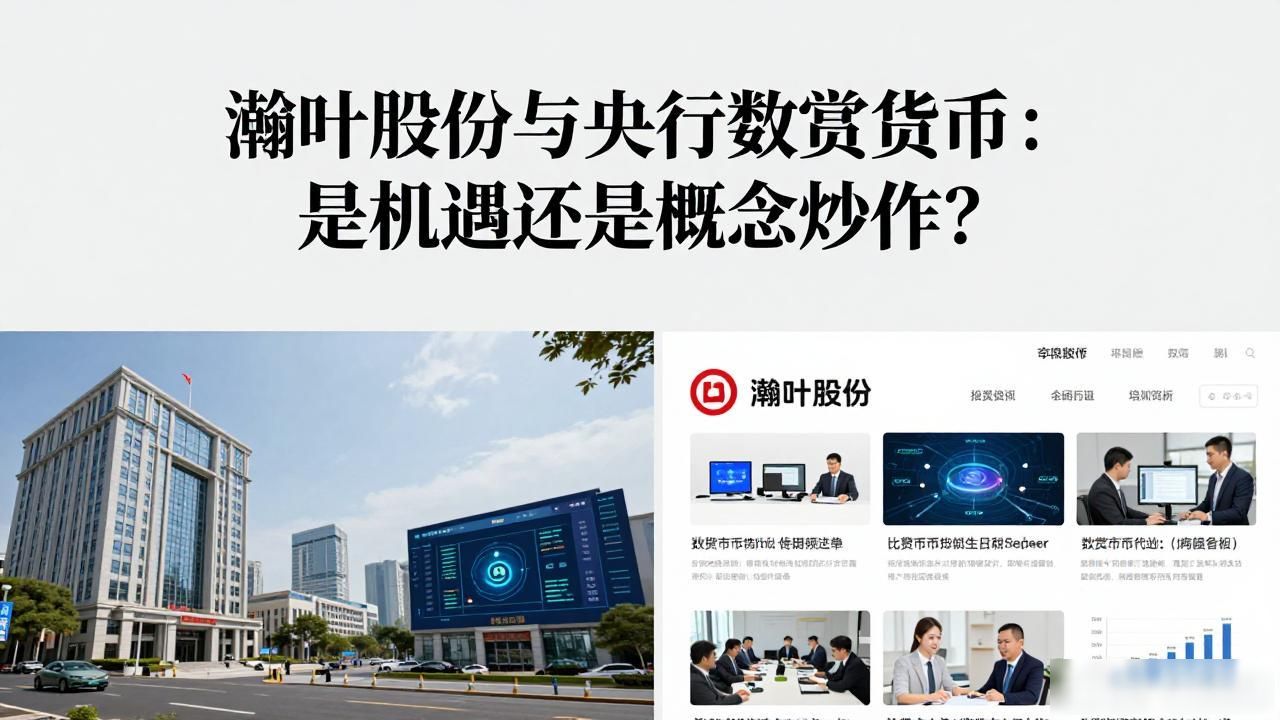 瀚叶股份与央行数字货币：是机遇还是概念炒作？