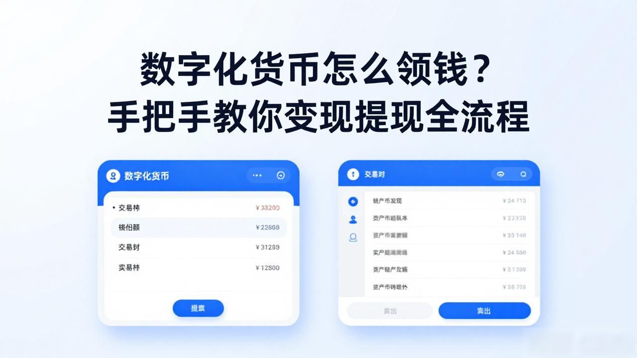 数字化货币怎么领钱？手把手教你变现提现全流程