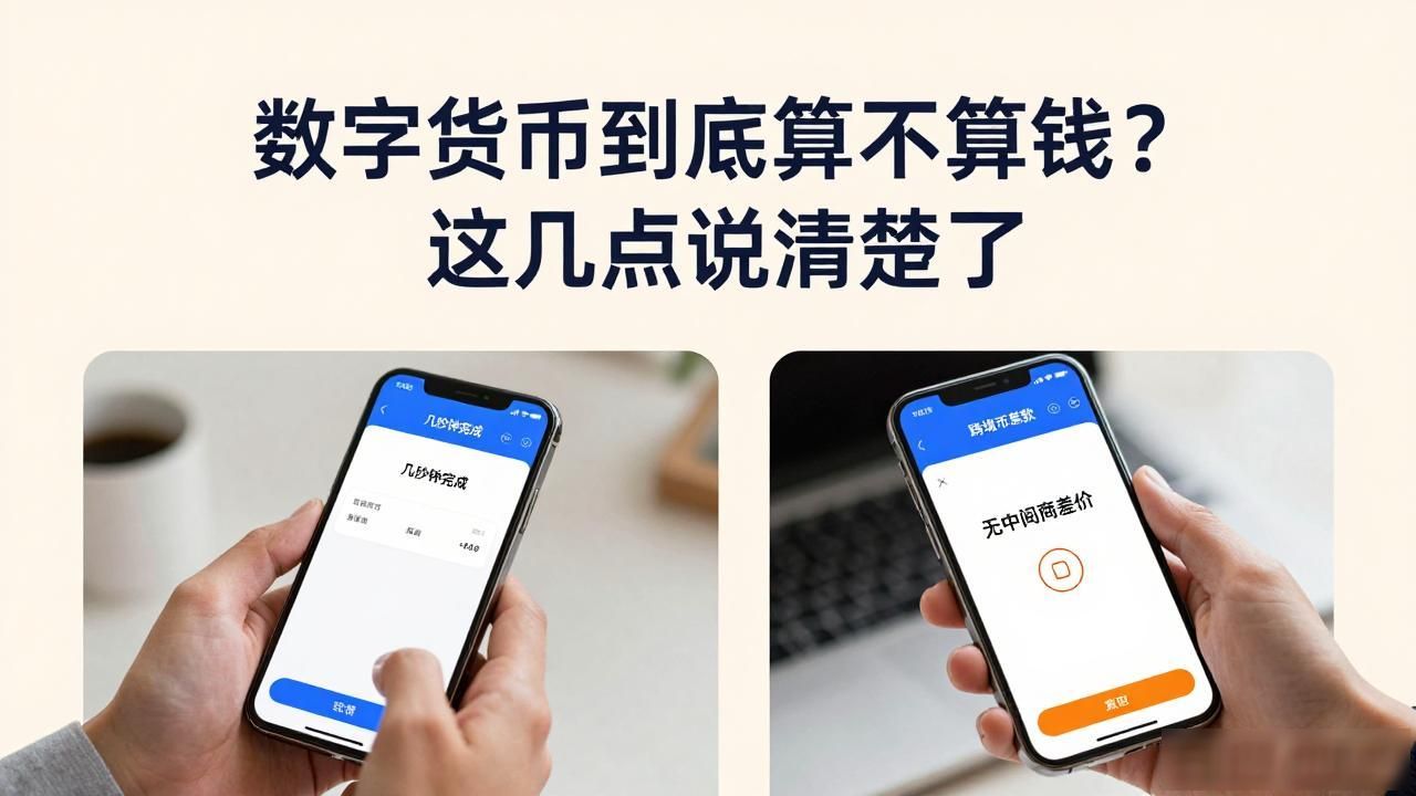 数字货币到底算不算钱？这几点说清楚了