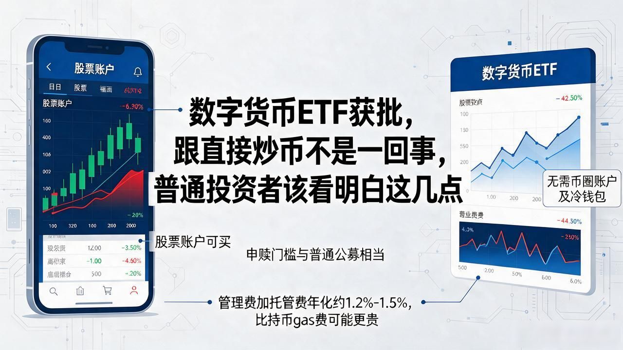数字货币ETF获批，跟直接炒币不是一回事，普通投资者该看明白这几点