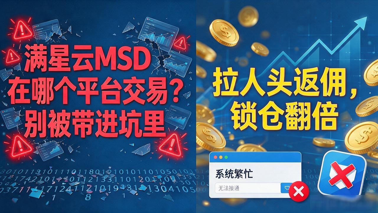 满星云MSD在哪个平台交易？别被带进坑里