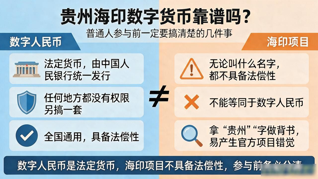 贵州海印数字货币靠谱吗？普通人参与前一定要搞清楚的几件事