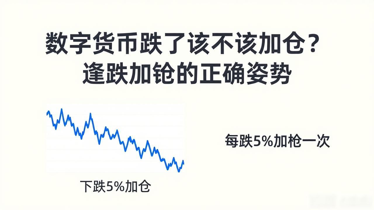 数字货币跌了该不该加仓？逢跌加仓的正确姿势