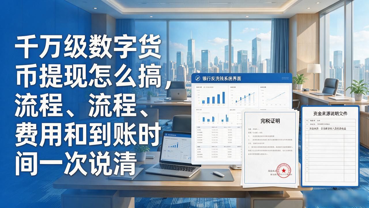 千万级数字货币提现怎么搞，流程、费用和到账时间一次说清