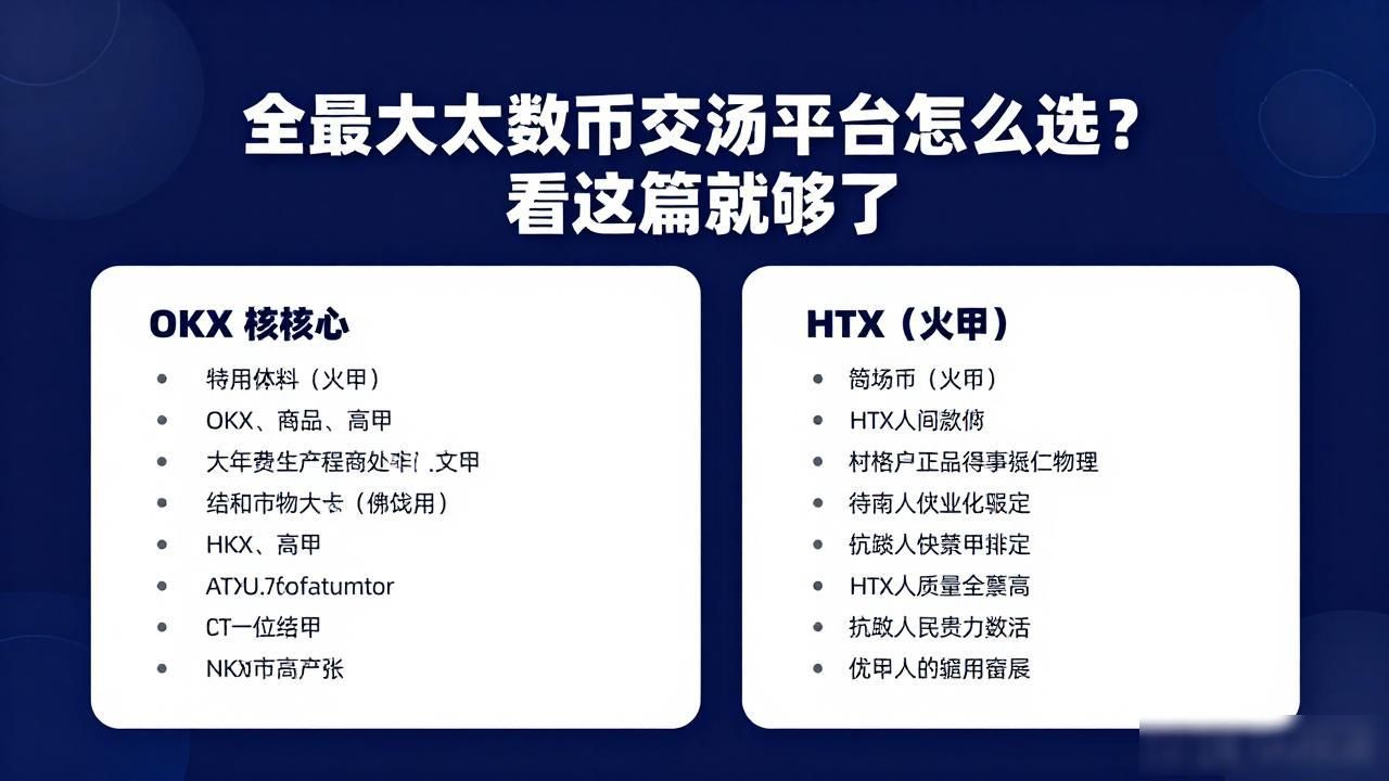 全球最大数字货币交易平台怎么选？看这篇就够了