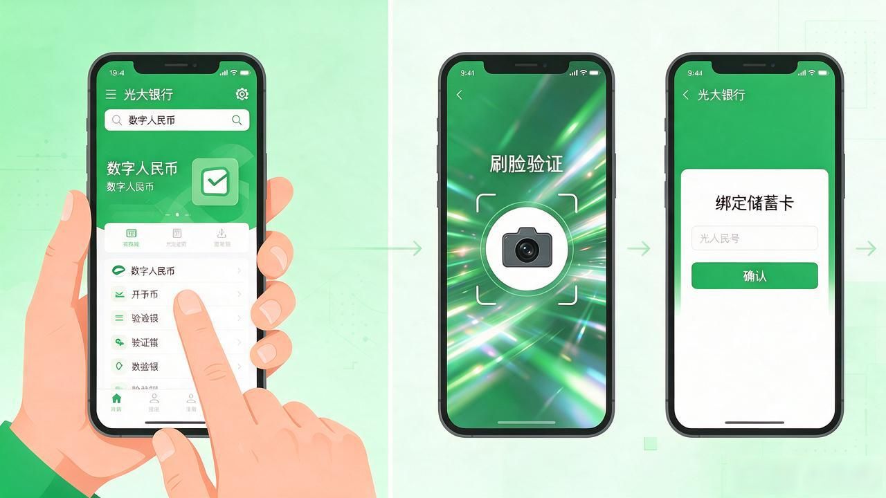 光大银行数字货币怎么开户？2026年线上网点渠道和限额全在这