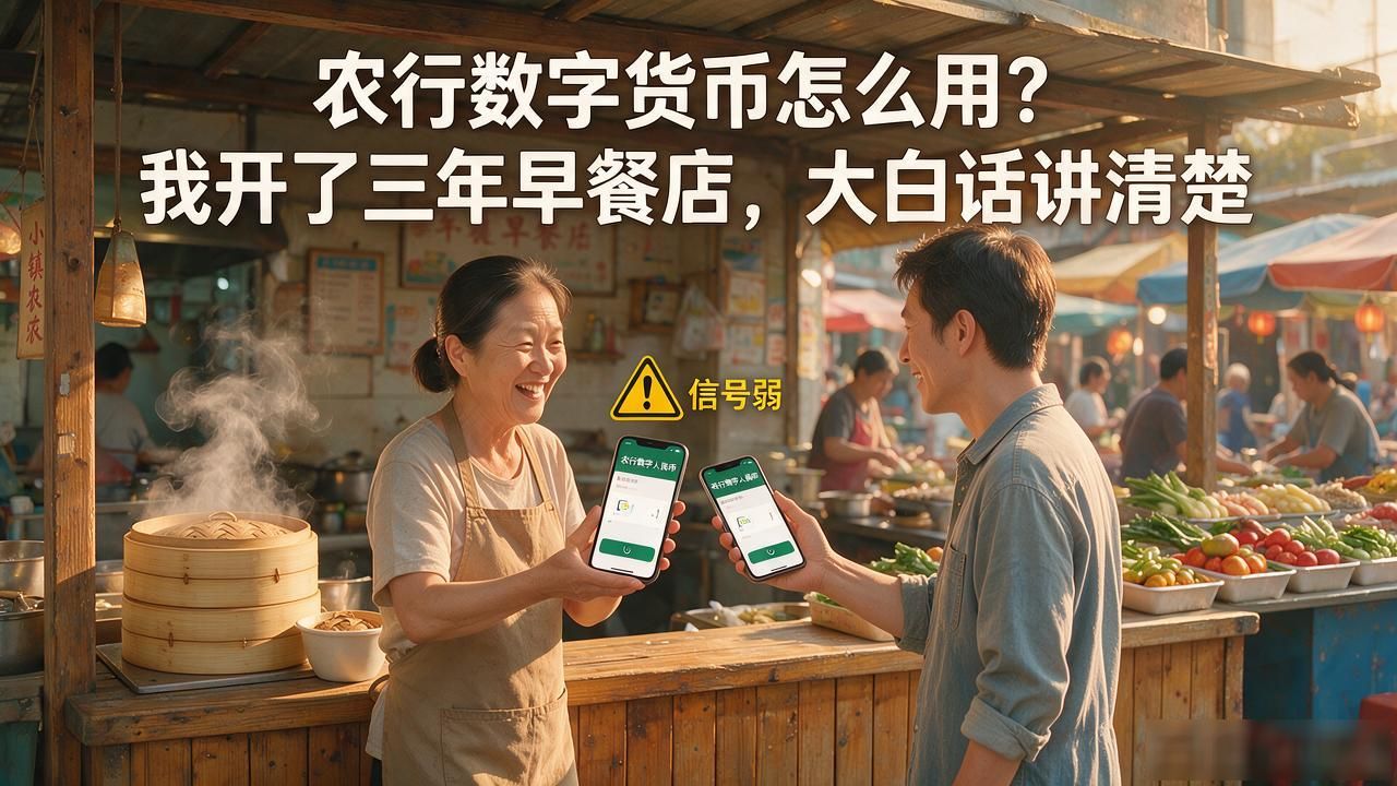 农行数字货币怎么用？我开了三年早餐店，大白话讲清楚