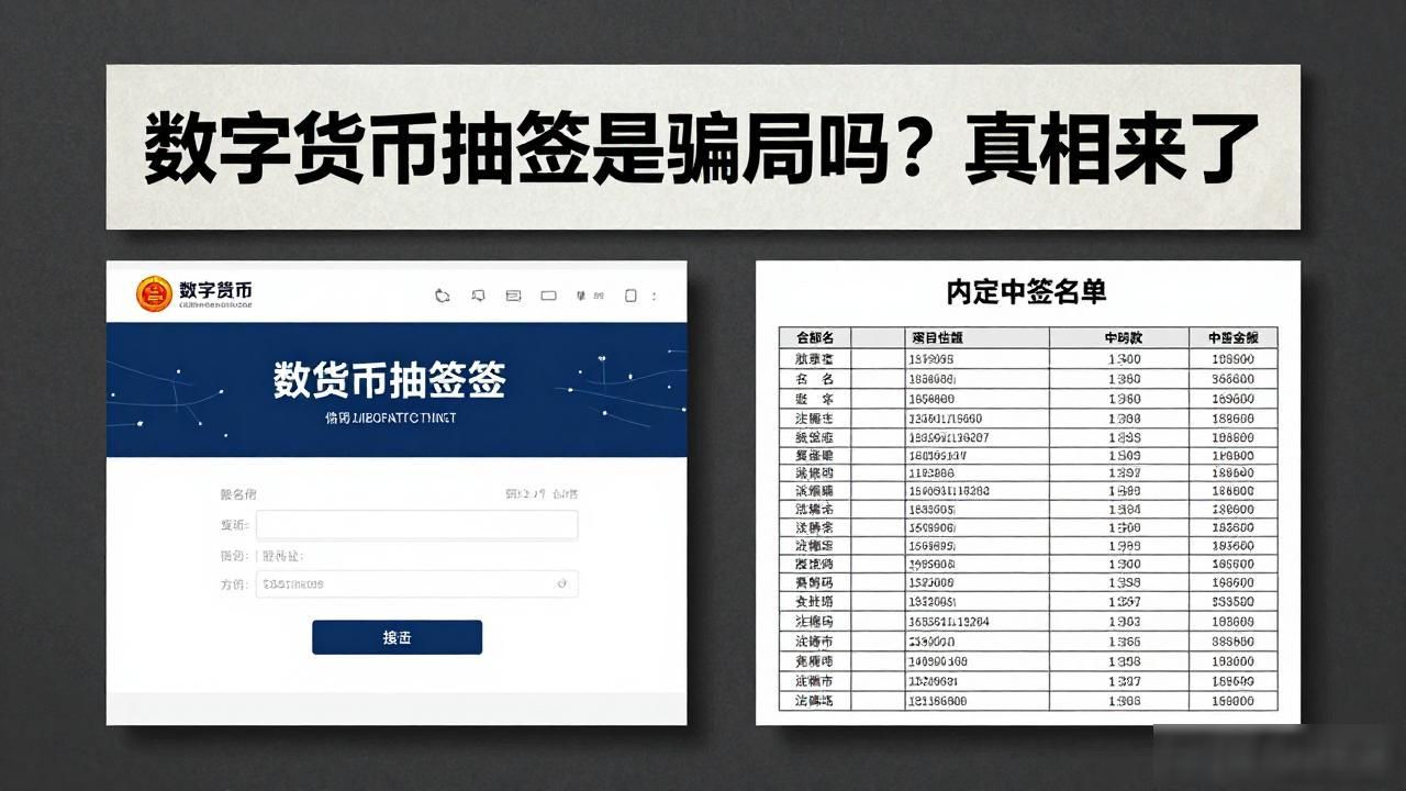 数字货币抽签是骗局吗？真相来了