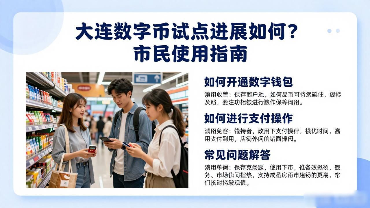 大连数字货币试点进展如何？市民使用指南